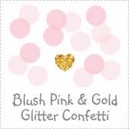 Blush Pink Glitter Gold Baby Shower Theme